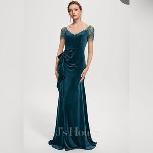 JJs House Ink Blue Bridesmaid Dress